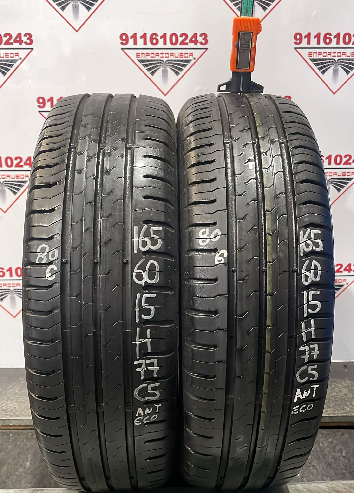 CONTINENTAL CONTIECOCONTACT 5 USADO ECONOMICO  165/60 R15 77 H